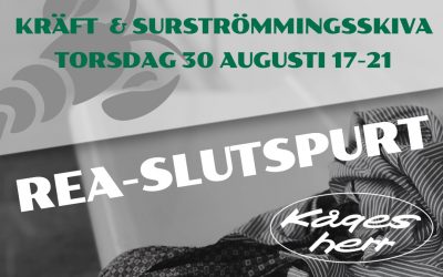 Kräftskiva och REA-slutspurt